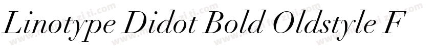 Linotype Didot Bold Oldstyle Figures字体转换